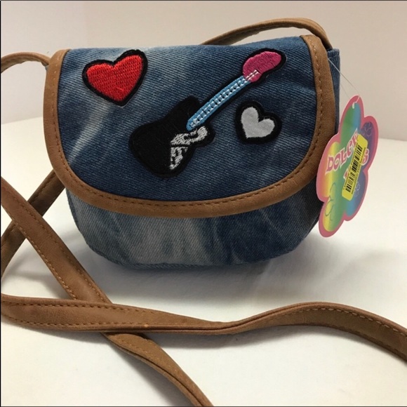 Little Girls Denim Purse - Picture 2 of 8
